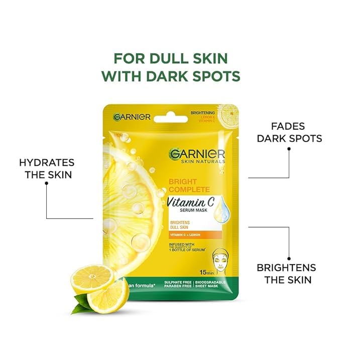 Garnier Skin Naturals Face Serum Mask Set
