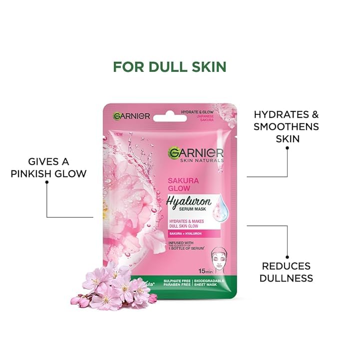 Garnier Skin Naturals Face Serum Mask Set