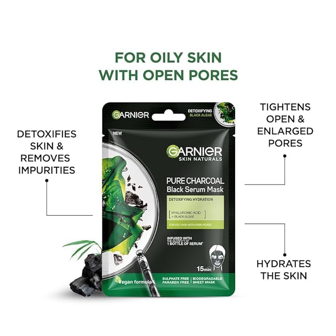 Garnier Skin Naturals Face Serum Mask Set