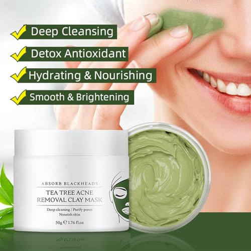 Tea Tree Acne Clay Mask - Deep Cleansing Mud
