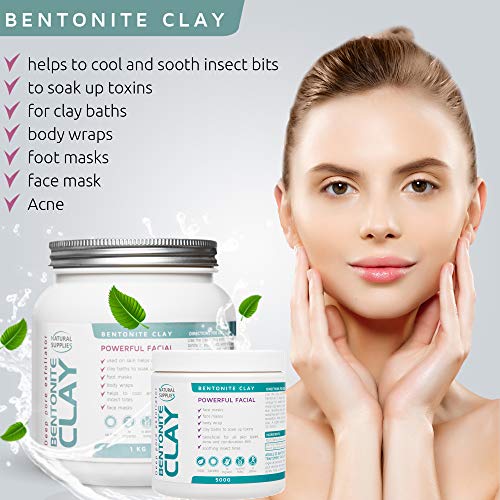 Pure Bentonite Clay Mud Mask for Deep Cleansing
