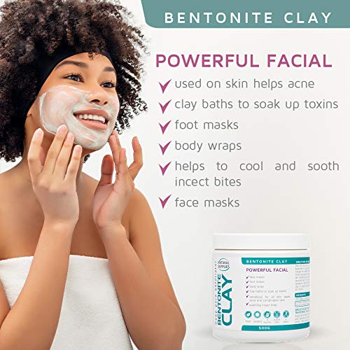 Pure Bentonite Clay Mud Mask for Deep Cleansing