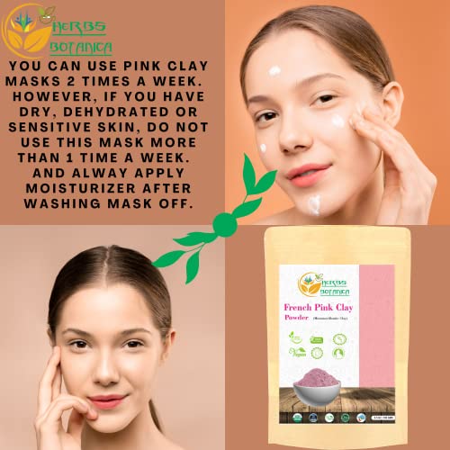 Herbs Botanica French Pink Rose Clay Mask Powder