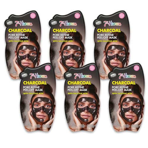 Charcoal Peel Off Mask with Salicylic Acid - 6 Pack