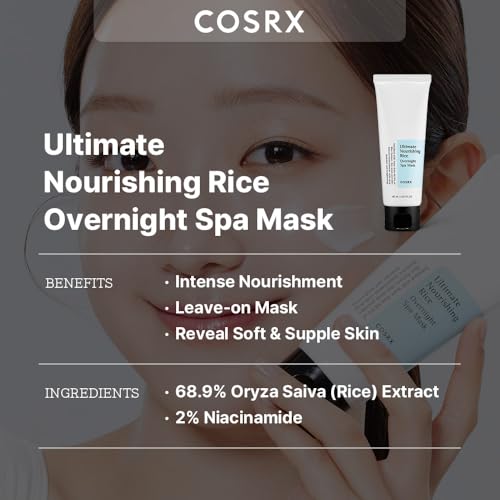 COSRX Rice Overnight Spa Mask | Nourishing Facial Moisturizer