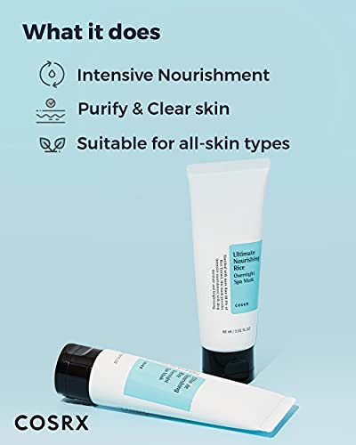 COSRX Rice Overnight Spa Mask | Nourishing Facial Moisturizer