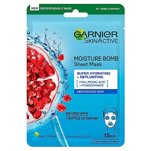Garnier Pomegranate Hyaluronic Acid Mud Mask, Hydrating & Replumping