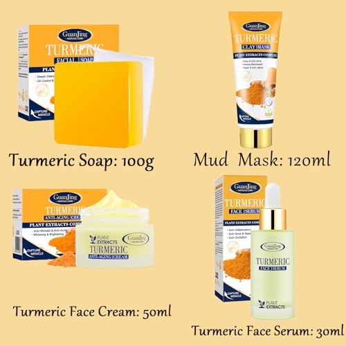 Turmeric Skincare Set for Teenagers and Women