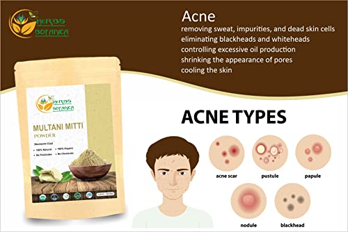 Organic Indian Mud Mask for Deep Cleansing - 5.3 Oz
