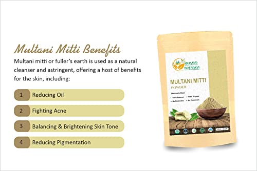 Organic Indian Mud Mask for Deep Cleansing - 5.3 Oz