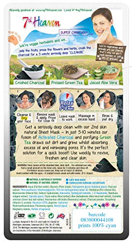 Charcoal Mud Mask with Green Tea & Aloe Vera