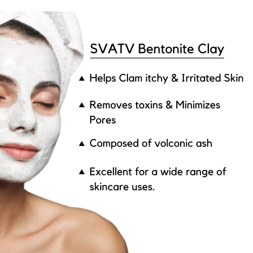 SVATV Bentonite Clay Powder: Natural Face Mask - 227g
