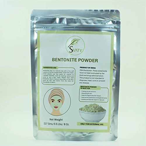 SVATV Bentonite Clay Powder: Natural Face Mask - 227g