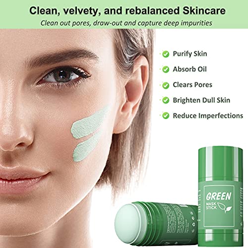 Purifying Green Tea Face Mask Stick: Deep Cleansing