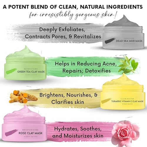 Turmeric Clay Mask Set - Deep Cleansing & Brightening