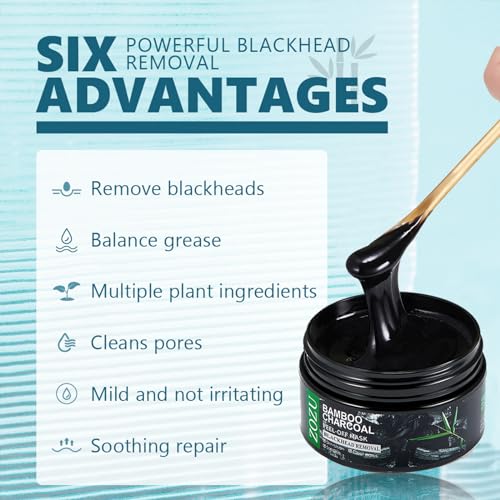 Bamboo Charcoal Blackhead Remover Mud Mask