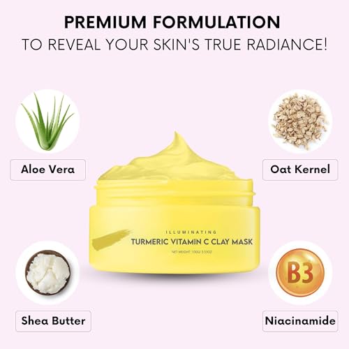 Turmeric Clay Mask Set - Deep Cleansing & Brightening