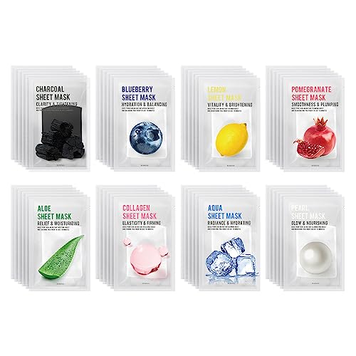 48-Count EUNYUL Purity Sheet Masks: 8 Varieties, 6x Pack
