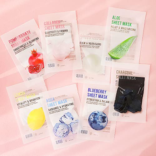 48-Count EUNYUL Purity Sheet Masks: 8 Varieties, 6x Pack