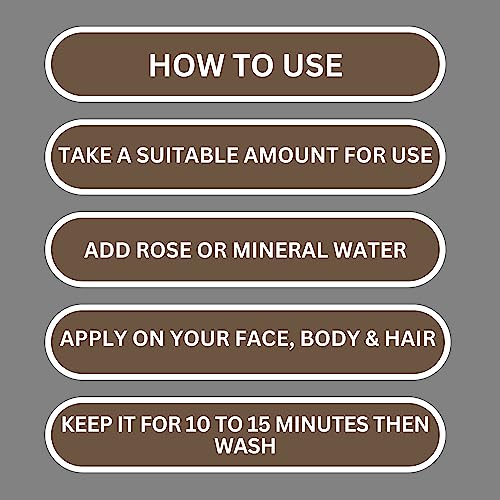 Detox Mud Mask Pack, 500g Rhassoul Clay