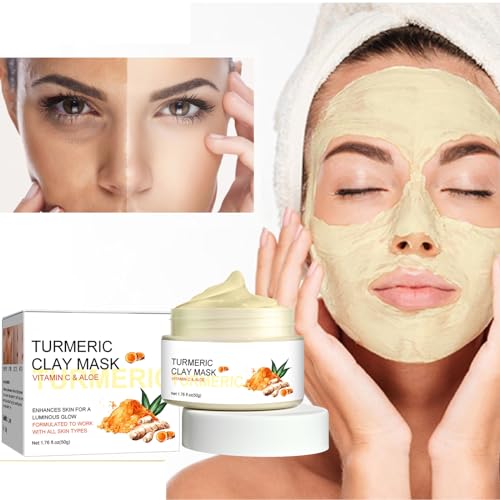 Turmeric Clay Facial Mask, Anti-Aging, Vitamin C