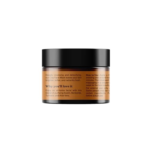 Turmeric Face Mask - Brightening Clay with Vitamin C