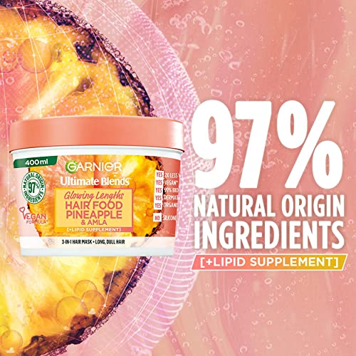 Garnier Glowing Lengths Pineapple & Amla Hair Food 3-in-1 Mask