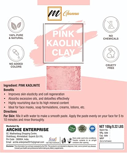 Natural Rose Clay: Skin Tightening Mud Mask