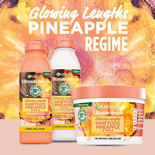 Garnier Glowing Lengths Pineapple & Amla Hair Food 3-in-1 Mask