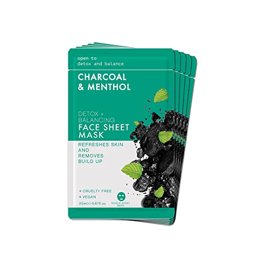 Charcoal Mud Mask for All Skin Types, 20ml