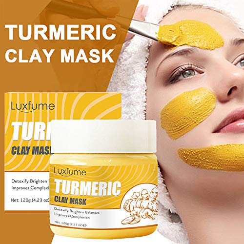 Natural Turmeric Clay Mask - Brightening Mud Masque