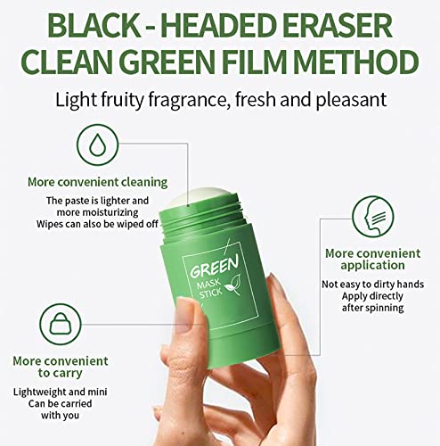 Green Tea Cleansing Mask Stick - 2 Pack