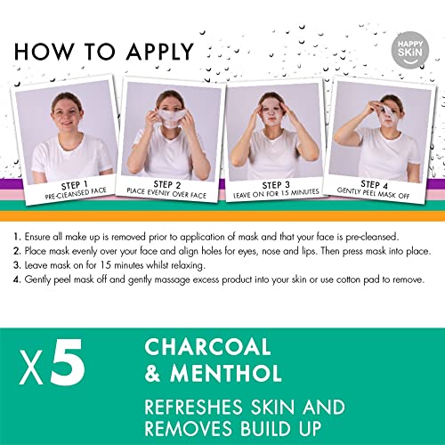 Charcoal Mud Mask for All Skin Types, 20ml