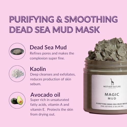Dead Sea Mud Mask with White Clay - Vegan Cosmetics