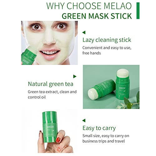 Green Tea Cleansing Mask Stick - 2 Pack