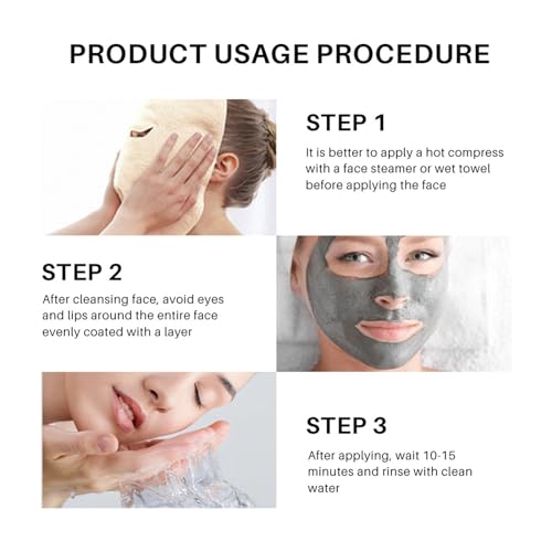Shefave 3-Pack Mud Mask Set - Turmeric, Bubble Clay, Hydrating