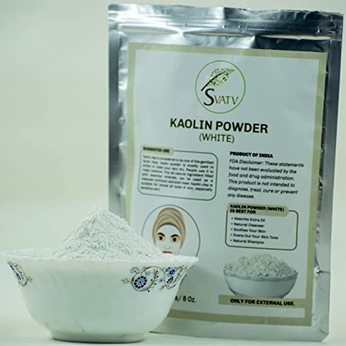 SVATV Kaolin White Clay: Natural Mud Mask for All