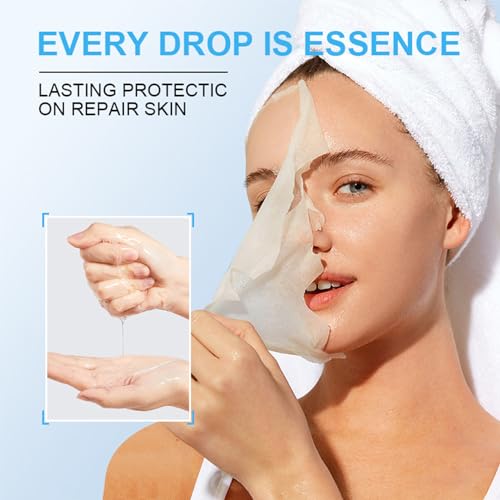 Hyaluronic Acid & Plant Extract Face Masks - 8 Pack