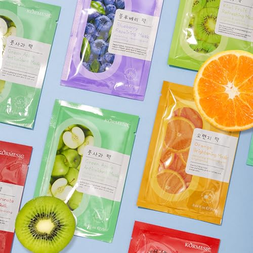 Hyaluronic Acid & Plant Extract Face Masks - 8 Pack