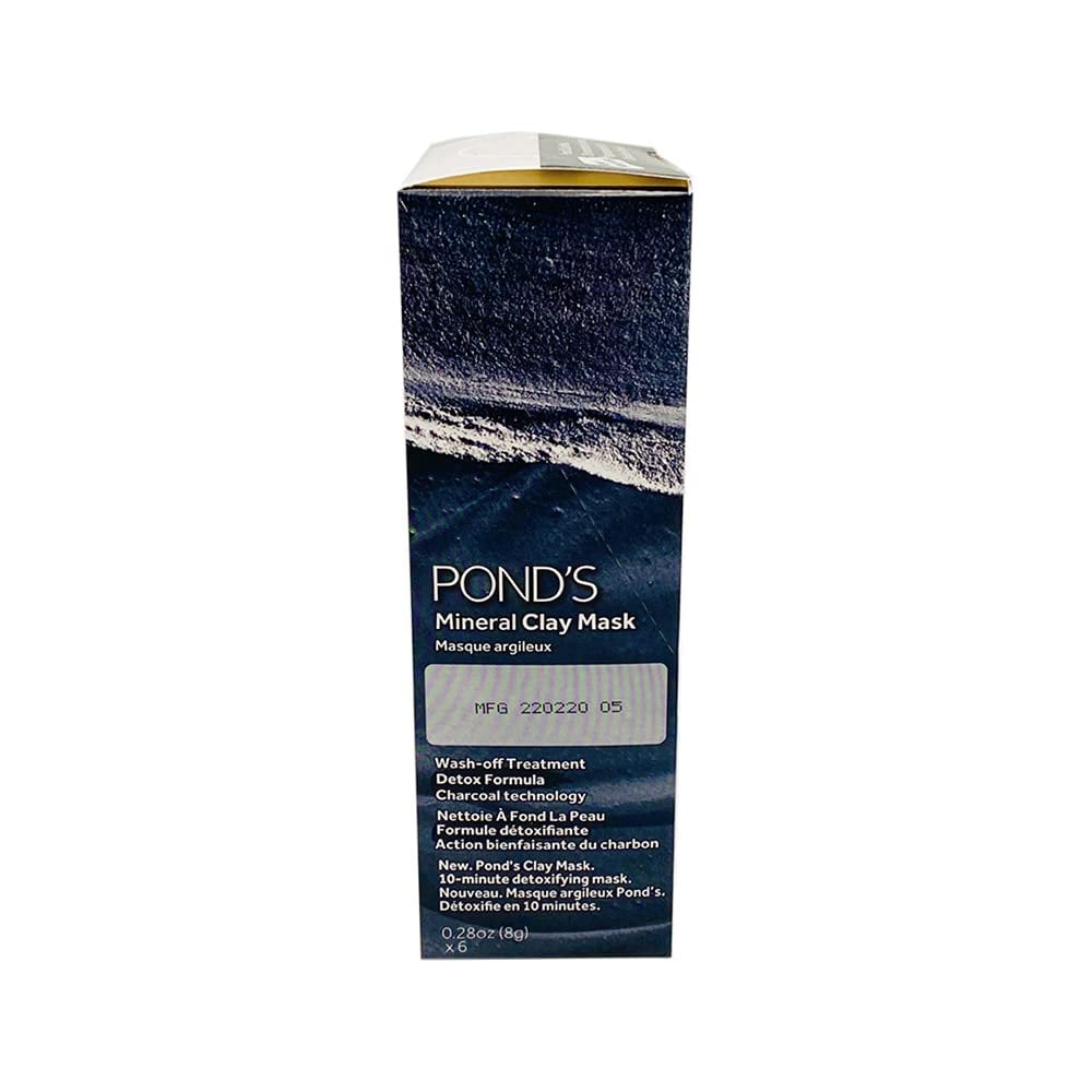 Pond's Pure Detox Mineral Clay Mask - 6 Sachets