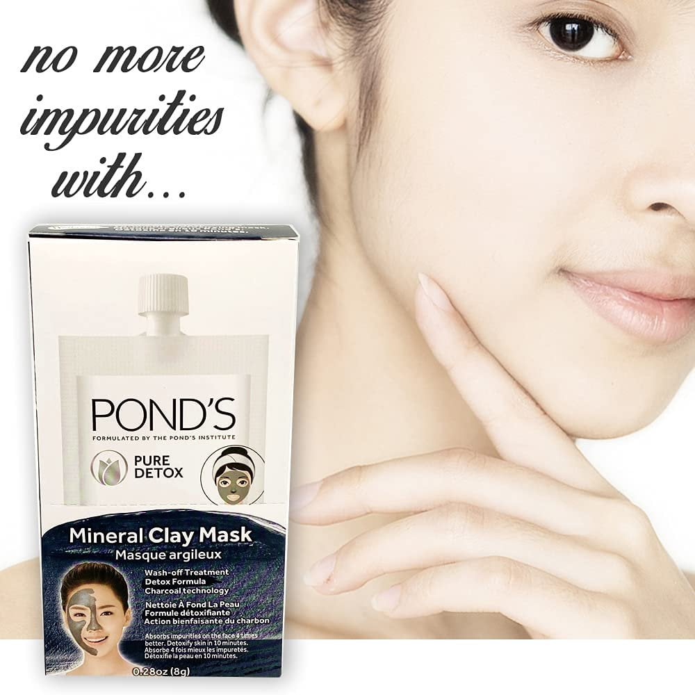 Pond's Pure Detox Mineral Clay Mask - 6 Sachets