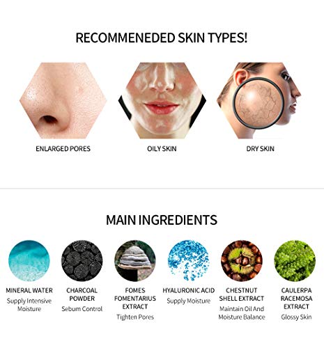 SNP Charcoal Black Ampoule Tightening Sheet Mask - 10pk