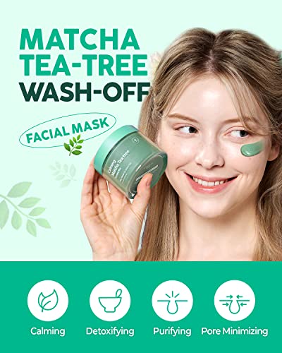 Matcha Tea Tree Clay Mask - Acne Treatment