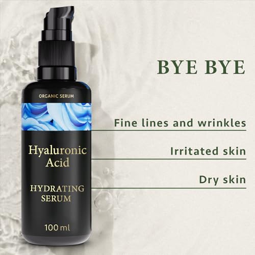 Organic Hyaluronic Acid Face Serum, 100ml