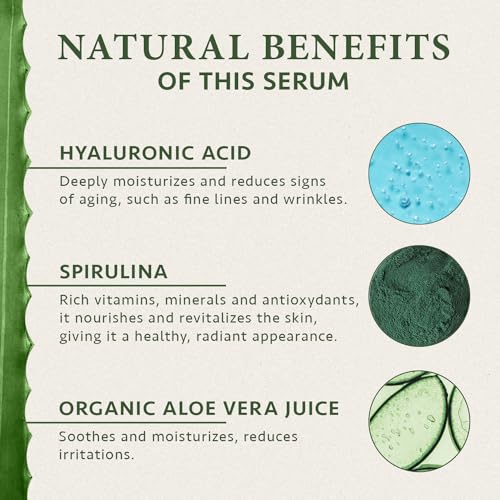 Organic Hyaluronic Acid Face Serum, 100ml