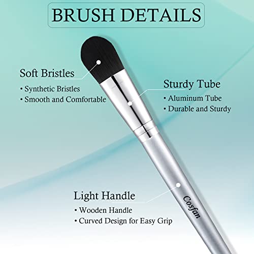 Pack of 3 Synthetic Face Mask Brushes