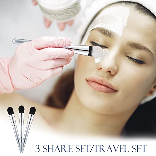 Pack of 3 Synthetic Face Mask Brushes