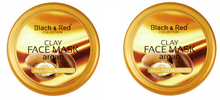 Black & Red Argan Mud Mask Duo - 400g
