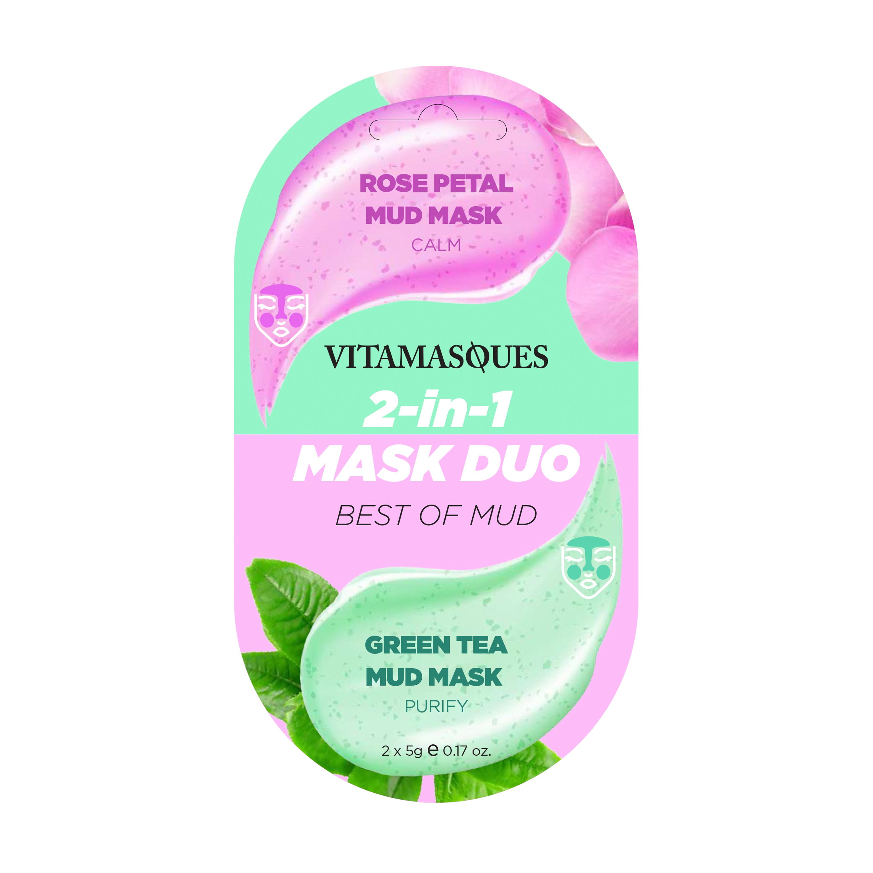 Rose Green Tea Mud Mask Duo