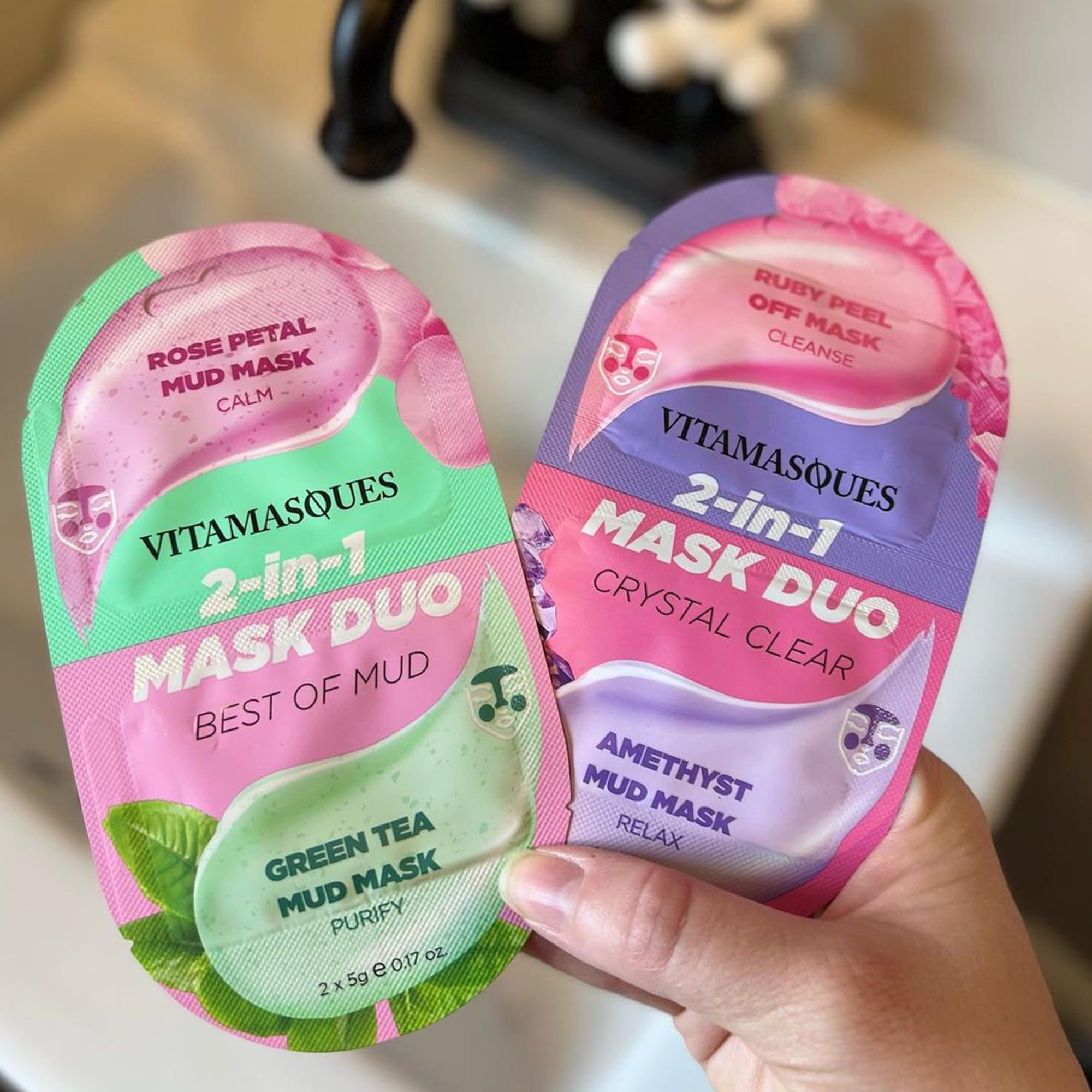Rose Green Tea Mud Mask Duo